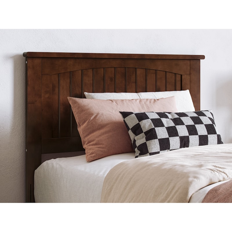Naples Solid Wood Low Profile Platform Bed with Matching Footboard
