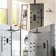 preview thumbnail 38 of 38, Thermostatic Shower System 12" Rainfall Shower Head 3 Way Thermostatic Faucet w/6 Jets