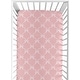 preview thumbnail 1 of 4, Sweet Jojo Designs White and Pink Bows Girls Fitted Crib Sheet - Blush Bow for the Shabby, Ballet, Princess Ballerina Collection