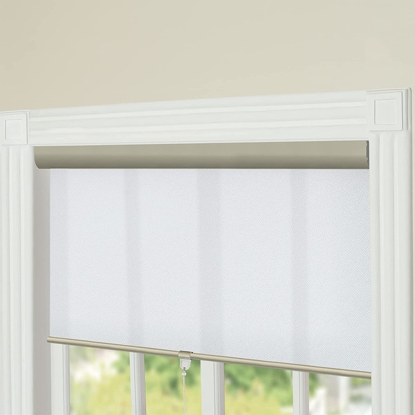 Deco Window Cordless Spring Roller Blinds Semi Blackout Waterproof Room