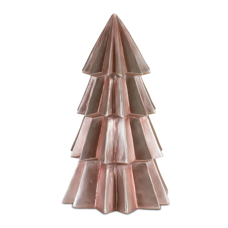 Pine Artificial Mini Christmas Trees - 11" - Set of 2 - Blush Pink