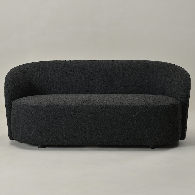 KINWELL Sherpa Upholstered Loveseat Boucle Sofa Couch, 68"W