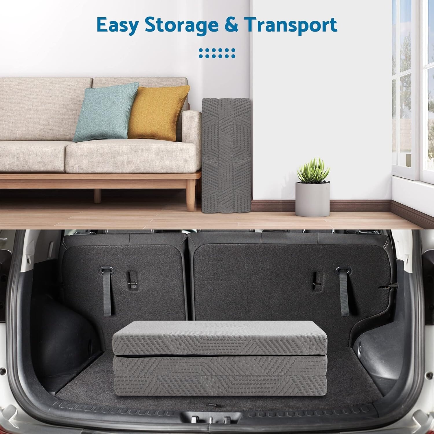 Lucid 4 inch folding sofa and play mat outlet