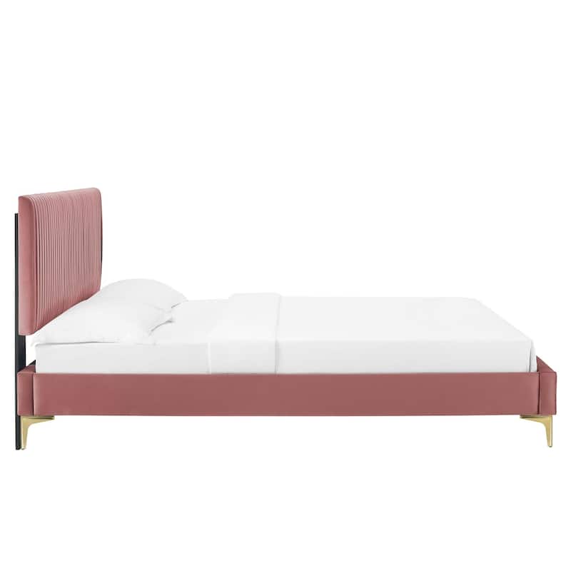 Peyton Performance Velvet Full Platform Bed