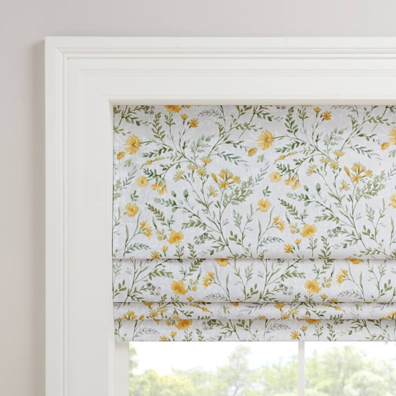 Eclipse Evangeline Botanical 100% Blackout Cordless Roman Shade