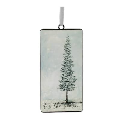 Tis the Season Pine Tree Ornament (Set of 12) - N/A