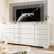 preview thumbnail 25 of 26, 12 Drawers Wood Dressers, 63" Long TV Stand Dresser for 65 Inch TV