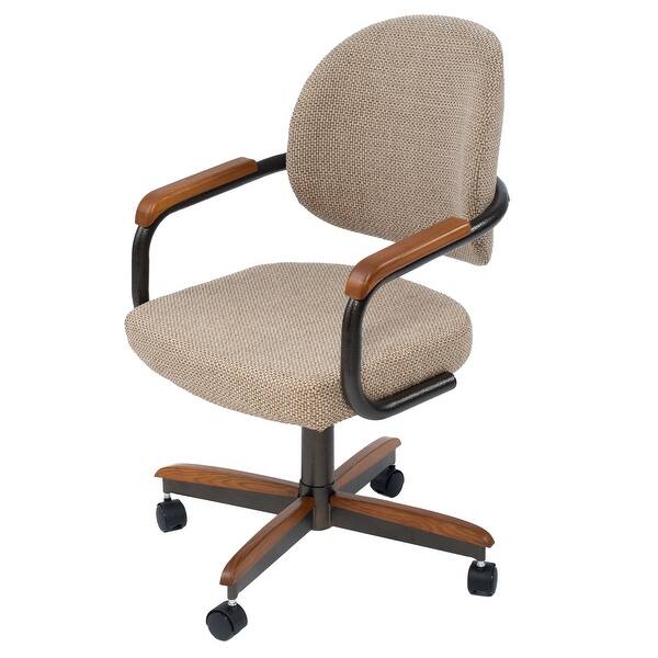 Casual Cushion Swivel And Tilt Rolling Office Chair Caster Chair