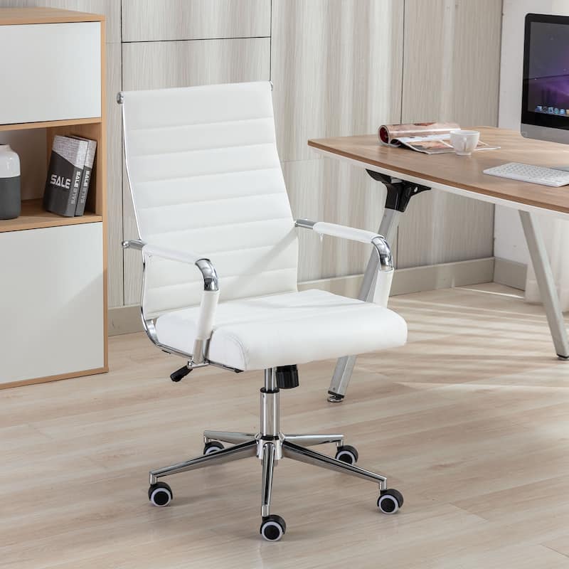 Ergonomic Office Desk Chair PU Leather Height Adjustable Swivel Chair