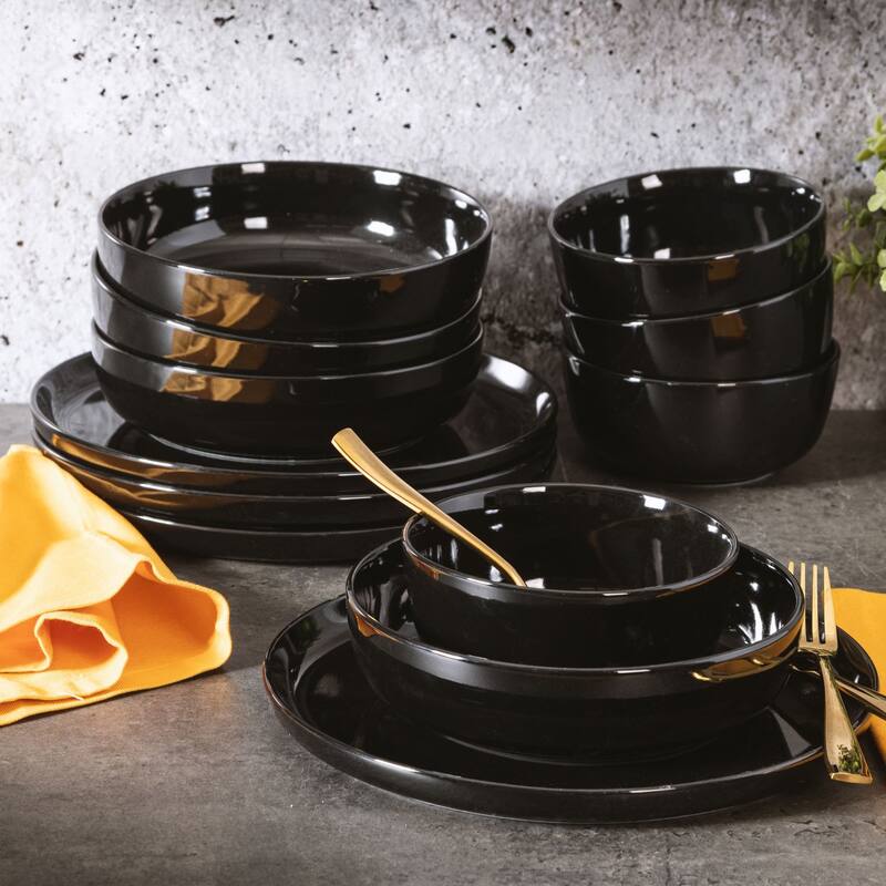 Gibson Home Oslo 12 Piece Porcelain Dinnerware Set