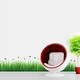 preview thumbnail 2 of 1, Walplus Wall Sticker Decal Colorful Ladybird Grass Kids Nursery Decor