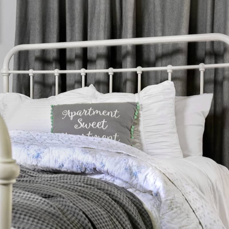 Norielle Rustic Metal Spindle Panel Bed by Furniture of America