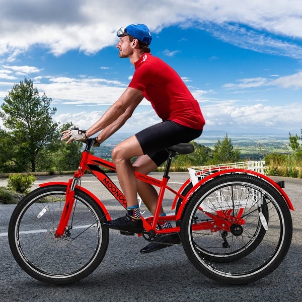Wheel Bike With Basket Cool Adult Three Wheeler Adult Tricycle