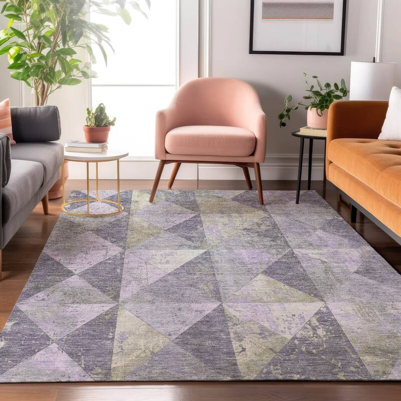 Premium Washable Super Soft Diamond Mosaic Mayfield Rug