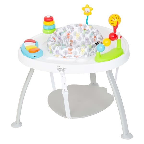 slide 2 of 14, Smart Steps Bounce N' Play 3-In-1 Activity Center, Woodland Walk Multi