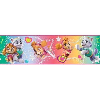 Paw Patrol Skye & Everest Peel and Stick Wallpaper Border by RoomMates