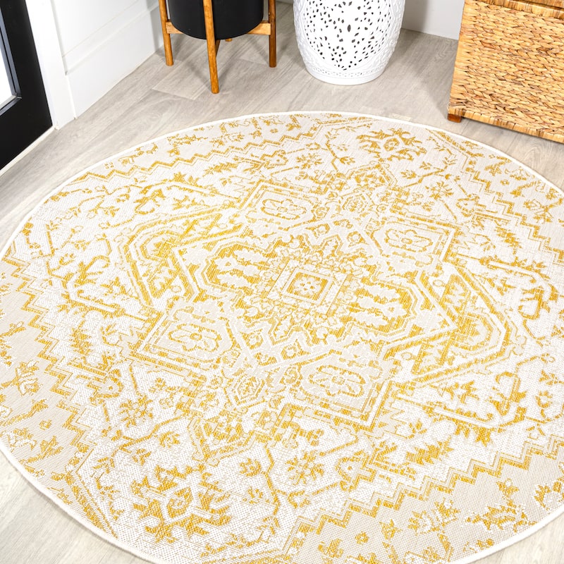 JONATHAN Y Charleston Medallion Indoor/Outdoor Area Rug