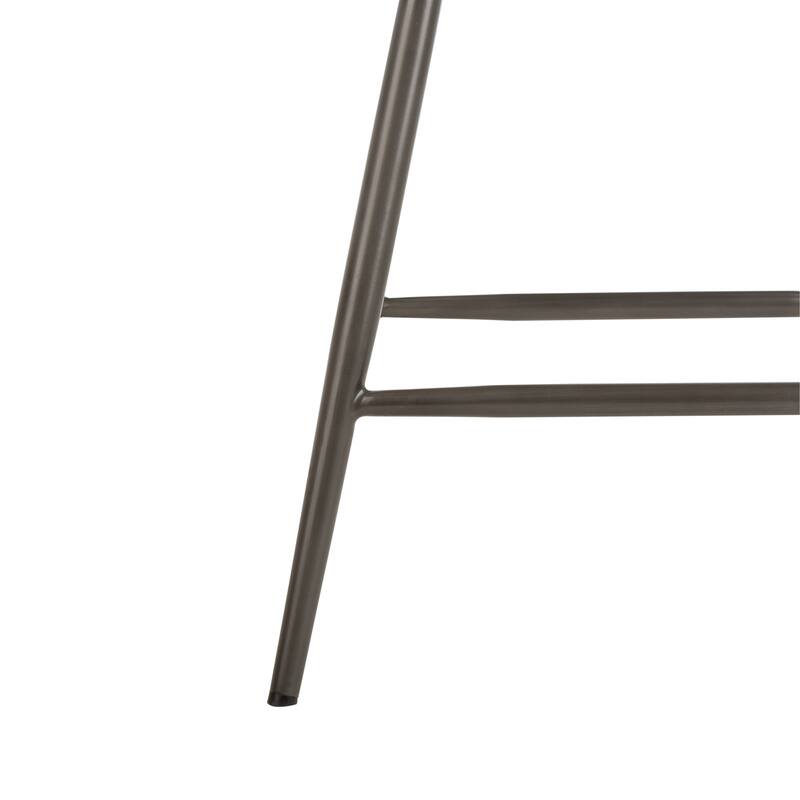 SAFAVIEH Catalina 37-inch Brown Counter Stool (Set of 2) - 16.9" x 21.7" x 37" - 17Wx22Dx37H
