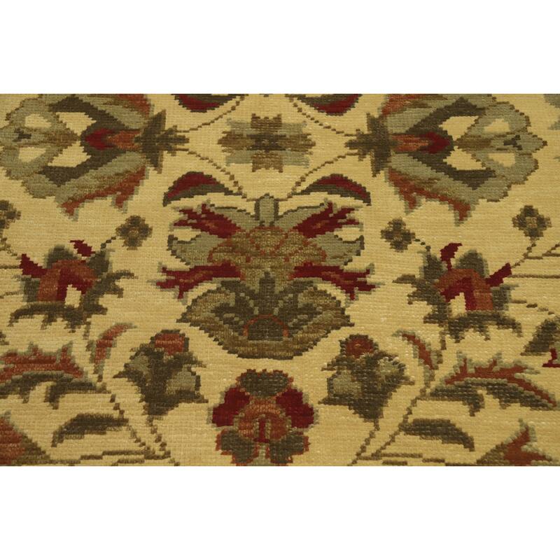 Floral Indian Area Rug 7x10 - 9' 10'' X 6' 6''