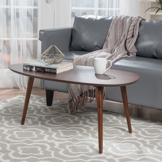 Elam Mid-Century Wood Coffee Table by Christopher Knight Home - 39.30" L x 23.60" W x 18.25" H