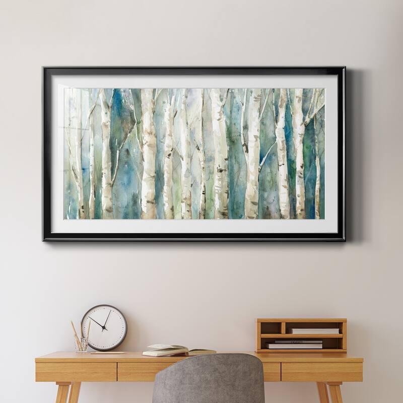 Birch River Walk- Premium Gallery Framed Print - Ready to Hang