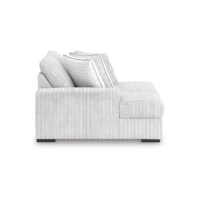 Signature Design by Ashley Stupendous White 4-Piece Sectional with Double Chaise - 182" W x 67" D x 41" H