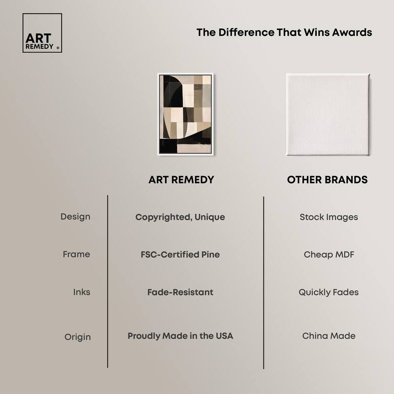 Modern Shapes II Canvas by Art Remedy