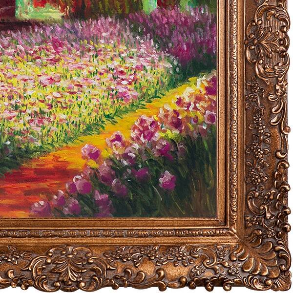Shop Artist S Garden At Giverny By Claude Monet Framed Hand