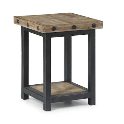 Carpenter Brown Wood Chairside Table - 18" x 23" x 18"