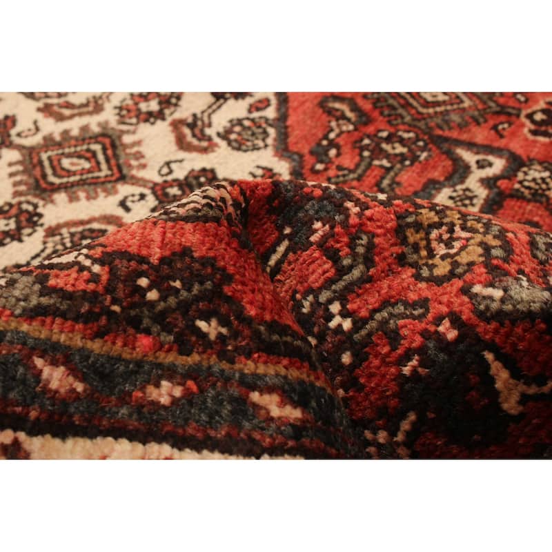 ECARPETGALLERY Hand-knotted Andelz Red Wool Rug - 3'1 x 9'0