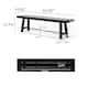 Catriona Outdoor Rustic Acacia Wood Bench by Christopher Knight Home