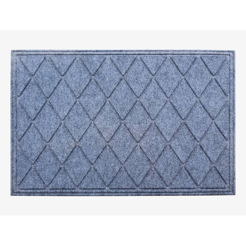 A1HC Water retainer Indoor/Outdoor Doormat, 24" x 36" - Medium Grey