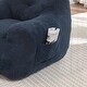 preview thumbnail 9 of 14, Comfy Bean Bag Chair with Armrests, High-Density Foam, for Living Room