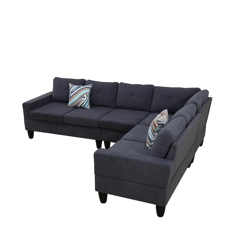 Contemporary 4-Piece L-Shaped Sectional Sofa Set