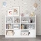 preview thumbnail 11 of 11, Kids Bookshelf Cube Organizer with 6 Compartments for Bedroom and Living Room - 23.62”L x 11.81”W x 35.43”H