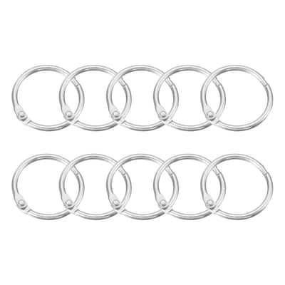 Shower Curtain Rings,15pcs Loose Leaf Binder Rings