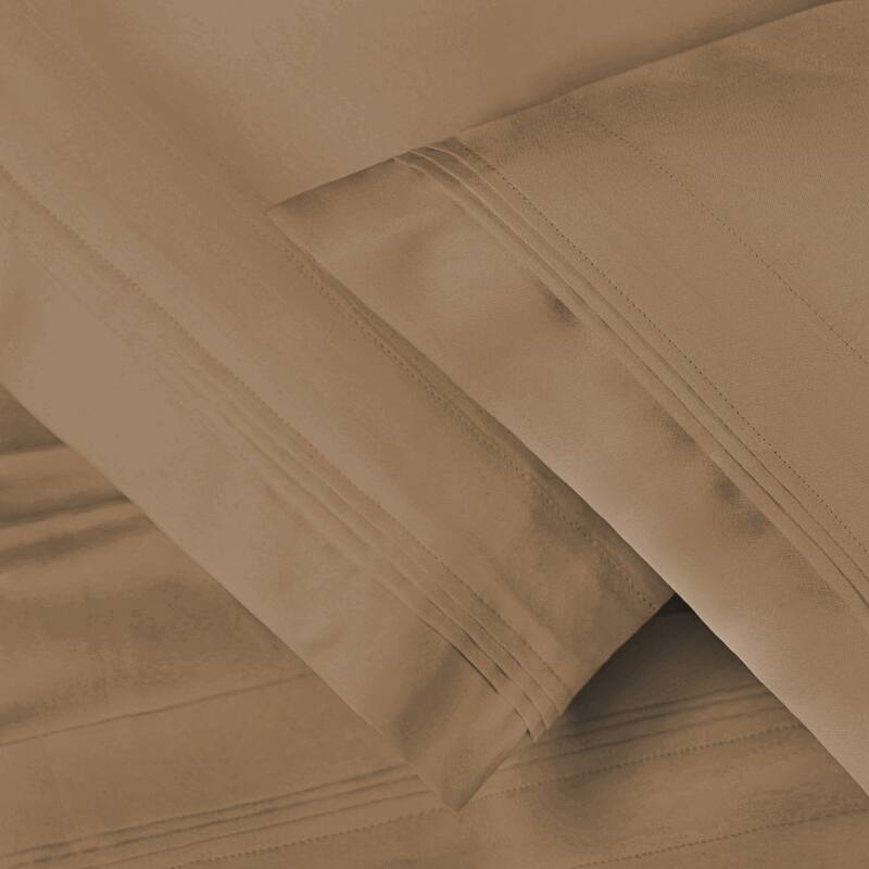 Superior Egyptian Cotton 1500 Thread Count Pillowcase - (Set of 2) - King - Taupe