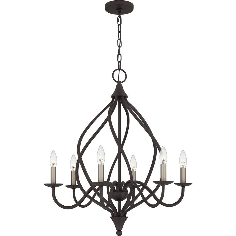 Dupont 6-Light Old Bronze Chandelier - Old Bronze