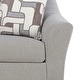 preview thumbnail 8 of 9, Roundhill Furniture Elaris Contemporary Flared Arm Sofa with Soft Chenille Upholstery, Taupe