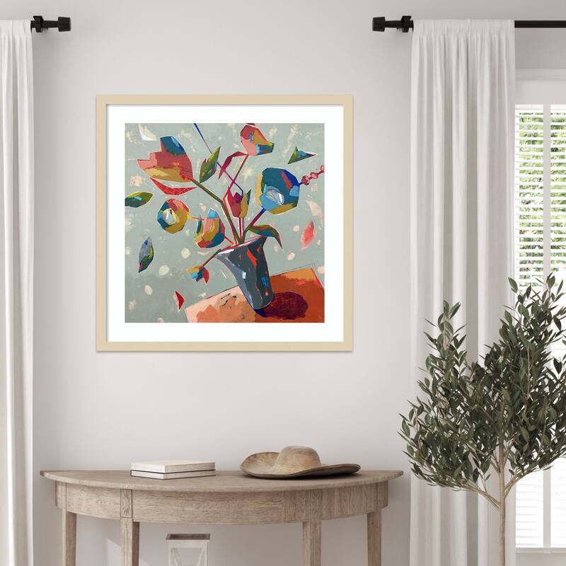 Always Something to Celebrate by Dianna Fritzler Wood Framed Wall Art Print - Svelte Natural
