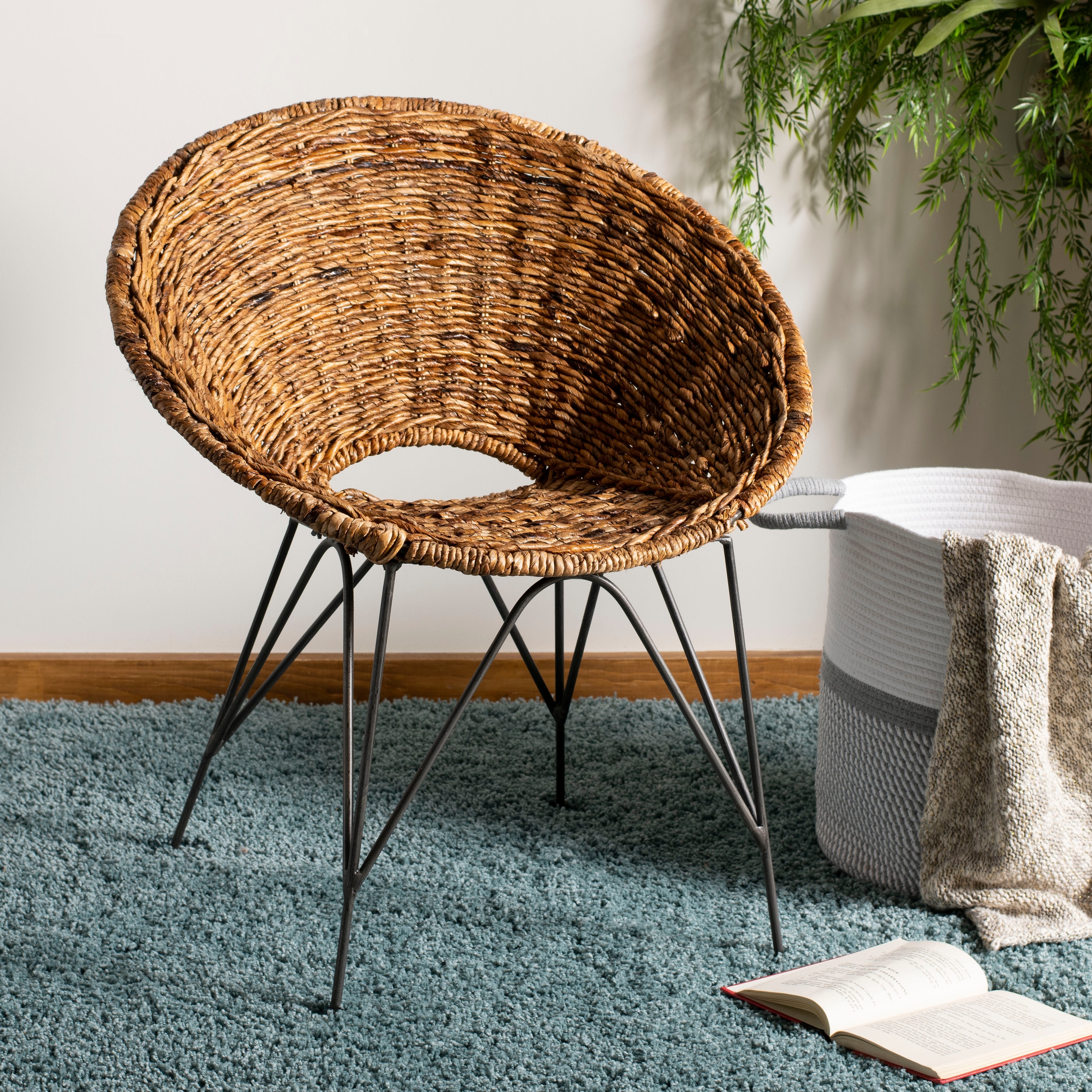 Big circle hotsell wicker chair