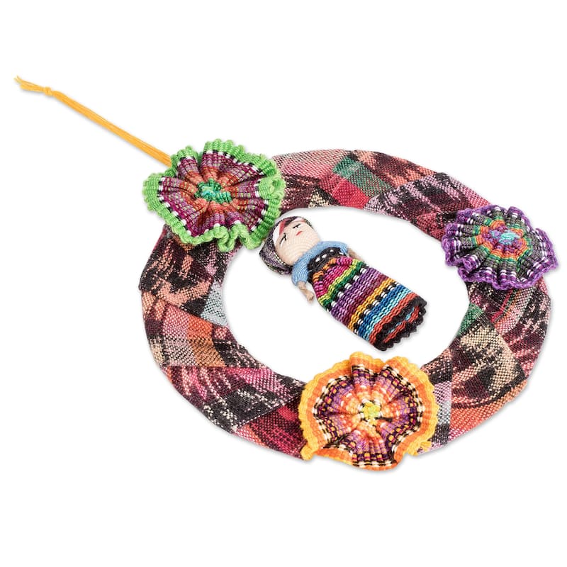 Novica Handmade Joyful Friends Cotton Ornaments (Set Of 3)