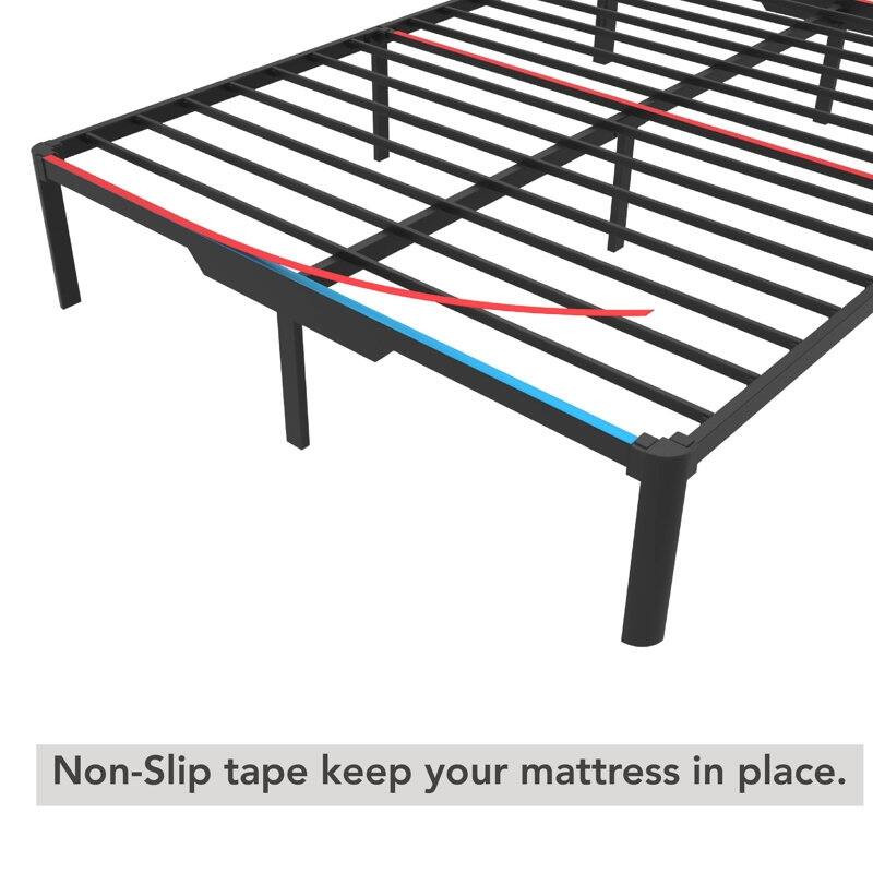 EGOHOME 14'' Metal Bed Frame with Easy Assembly & Storage Underneath
