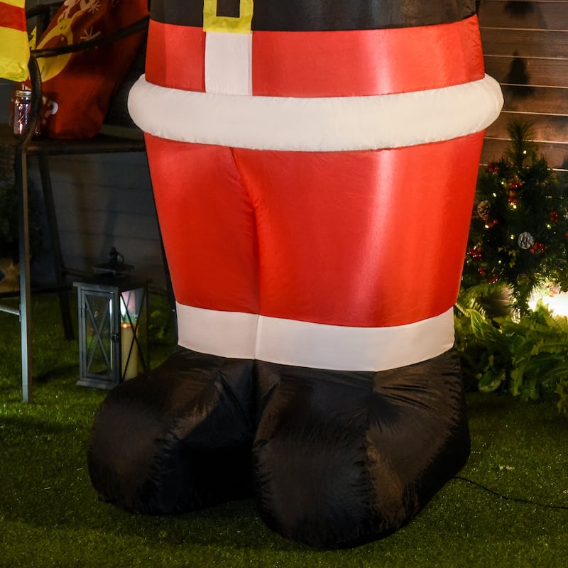 HOMCOM 8 ft. Santa Inflatable Christmas Decoration