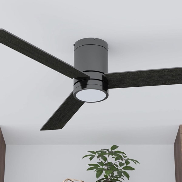 52" Prominence Home Espy Modern Hugger/Low Profile Ceiling Fan with Remote, Gun Metal - 52. Opens flyout.