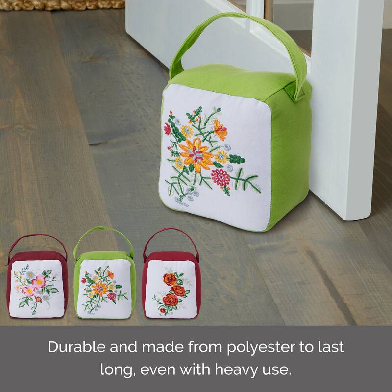 Elements Set of 3 Flower Door Stoppers