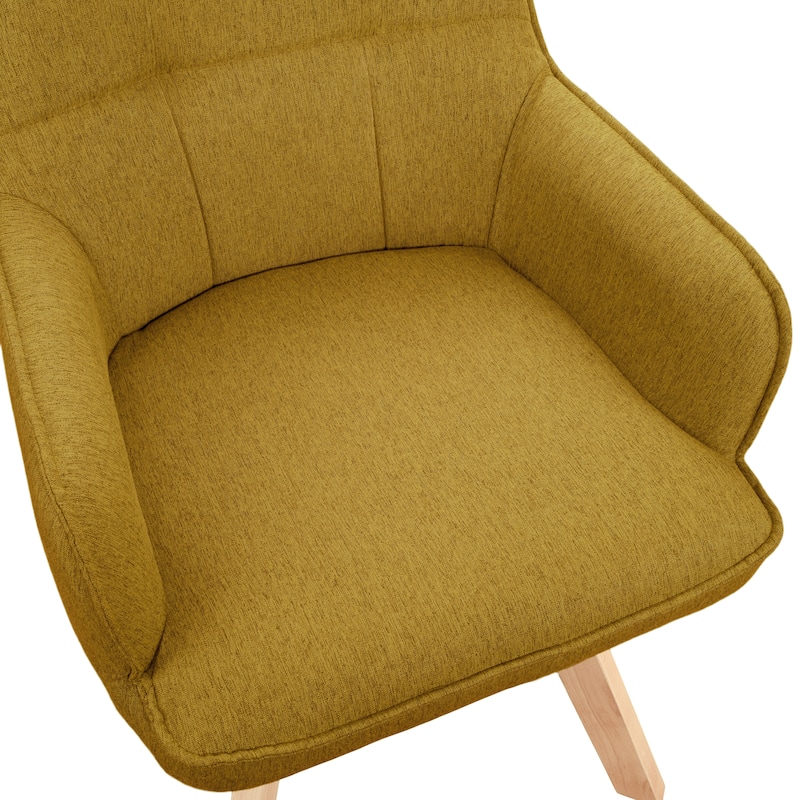 Art Leon Swivel Fabric Dining Arm Chair (Set of 2)