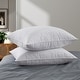 preview thumbnail 14 of 21, 2 Pack Hotel Quality Goose Feather Bed Pillows for Side & Back Sleepers Medium-Firm - Queen