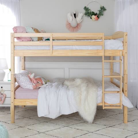Middlebrook Solid Wood Christian Twin Size Bunk Bed - Natural