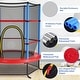 preview thumbnail 4 of 10, Costway 55" Kids Trampoline Bouncing Jumping Mat Recreational